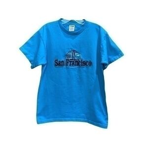 San Francisco Embroidered Golden Gate Bridge By TND Graphic T-Shirt Mens Medium